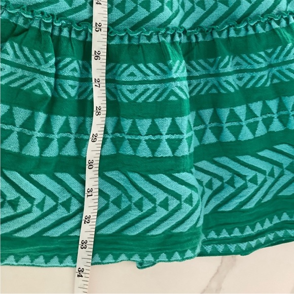 Anthropologie Devotion Twins Green embroidered Ella Tunic Patterned Dress Size M - Picture 9 of 12